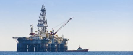 Israel gas and oil rig in Cyprus. Offshore exploration platform