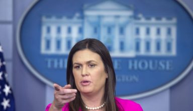 epa06840349 White House Press Secretary Sarah Huckabee Sanders holds a news briefing in the James Brady Press Briefing Room of the White House in Washington, DC, USA, 25 June 2018. Over the weekend, the owner of a restaurant in Lexington, Virginia asked Sanders to leave because of her employment in the Trump administration.  EPA/MICHAEL REYNOLDS
