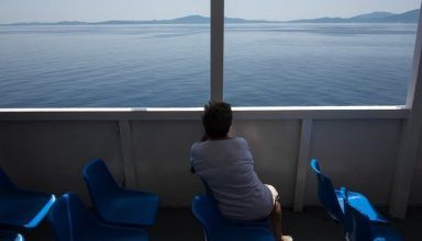 On ferry from Kerkyra to the port of Igoumenitsa, Greece on July 2, 2018. / Στο φέρι από την Κέρκυρα πρός το λιμάνι της Ηγουμενίτσας, Ελλάδα, 2 Ιουλίου 2018.