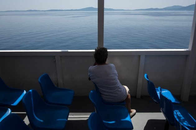 On ferry from Kerkyra to the port of Igoumenitsa, Greece on July 2, 2018. / Στο φέρι από την Κέρκυρα πρός το λιμάνι της Ηγουμενίτσας, Ελλάδα, 2 Ιουλίου 2018.
