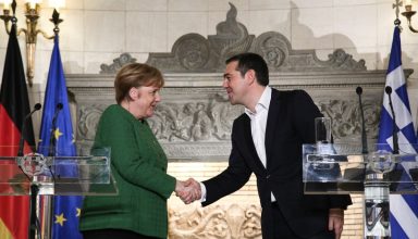 Joint statements following a meeting between the Greek Prime Minister Alexis Tsipras and the Chancellor of the Federal Republic of Germany, Angela Merkel, in Athens, on January 10, 2019. / Κοινές δηλώσεις μετά τη συνάντηση του έλληνα πρωθυπουργού Αλέξη Τσίπρα με την Καγκελάριο της Ομοσπονδιακής Δημοκρατίας της Γερμανίας, κ. Angela Merkel, στο Μέγαρο Μαξίμου, 10 Ιανουαρίου 2019.