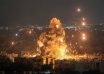 FILE - Flames and smoke rise from an Israeli airstrike in Dahiyeh, Beirut, Lebanon, Sunday, Oct. 6, 2024. (AP Photo/Bilal Hussein, File)